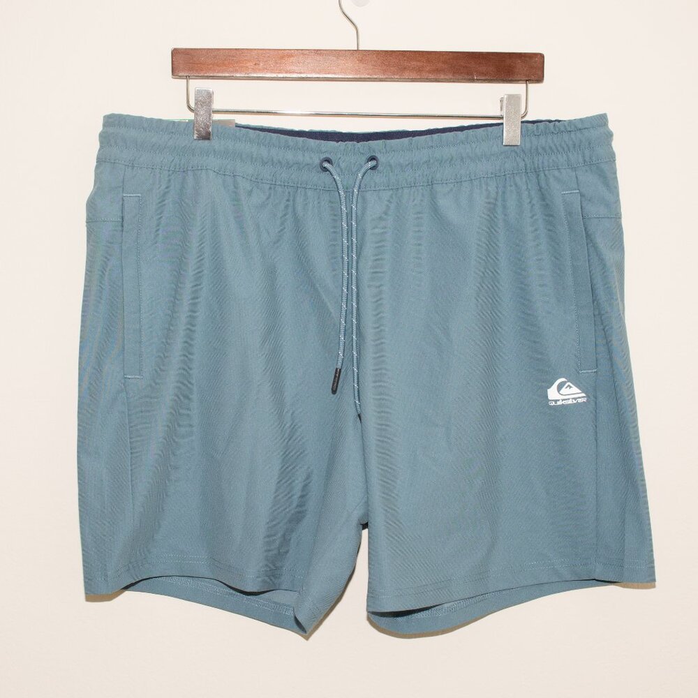 NWT Quiksilver Men's 7" Blue Dry Flight Amphibian Shorts